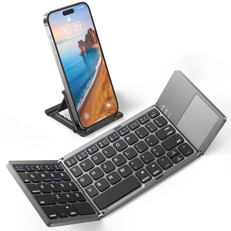 (🎃HALLOWEEN PRE SALE - 49% OFF) Foldable Bluetooth Keyboard with Touchpad 🎃