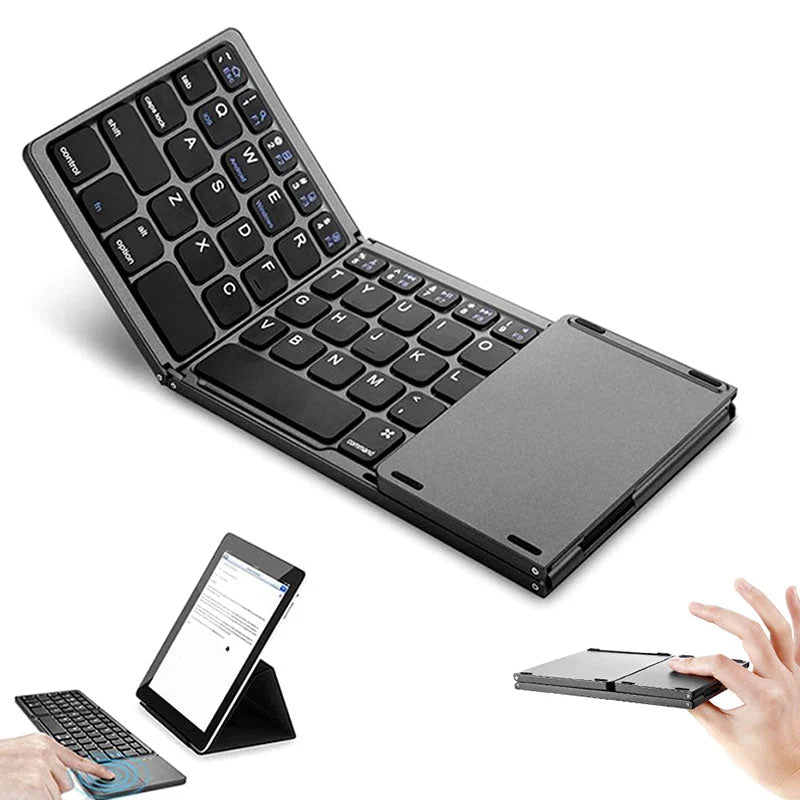 (🎃HALLOWEEN PRE SALE - 49% OFF) Foldable Bluetooth Keyboard with Touchpad 🎃