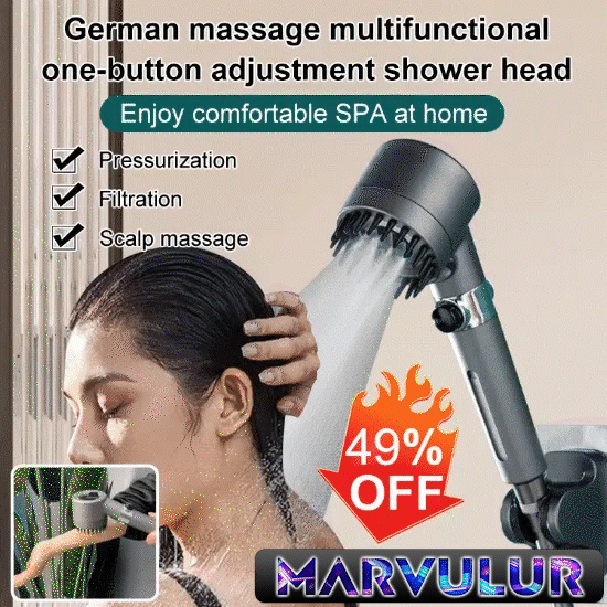 (🎉Early July 4th Sale While Supplies Last NOW-50% OFF) Powerful Massage Shower Head With Versatile One-button Adjustment 🎉