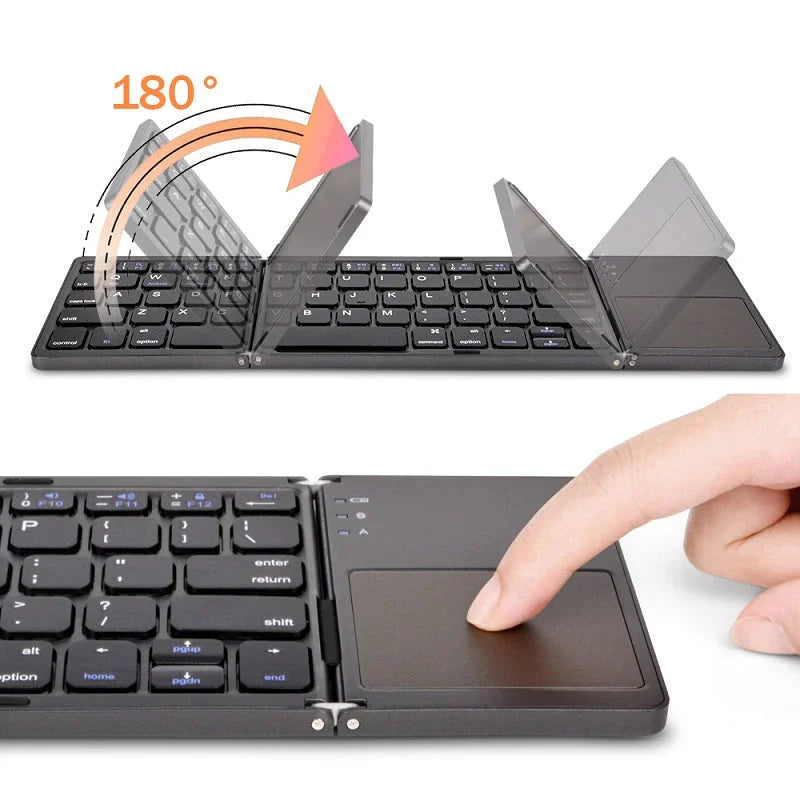 (🎃HALLOWEEN PRE SALE - 49% OFF) Foldable Bluetooth Keyboard with Touchpad 🎃