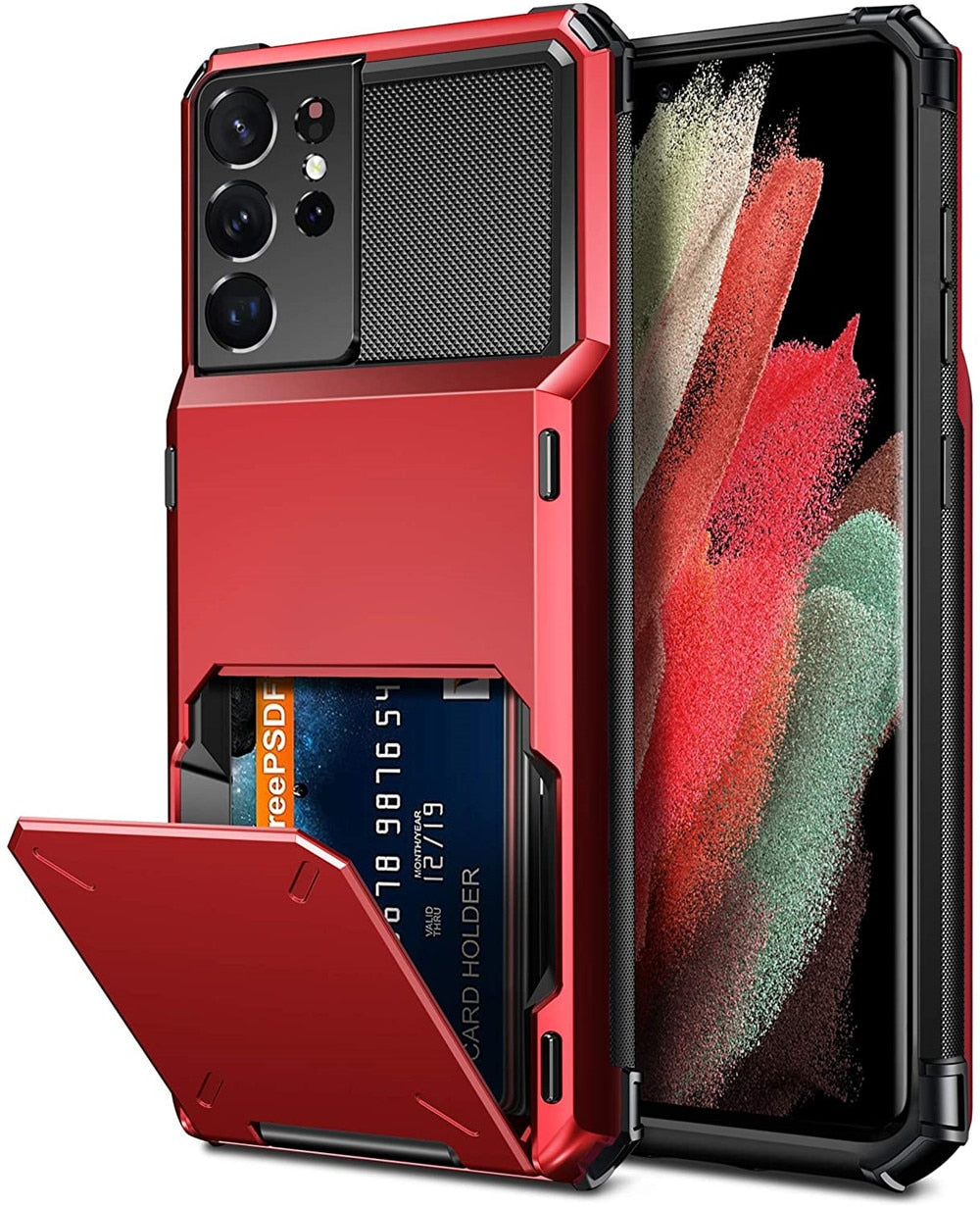 🔥SmartCase Wallet Case For Galaxy Phones with Card Holder and Durable Shockproof Cover🔥