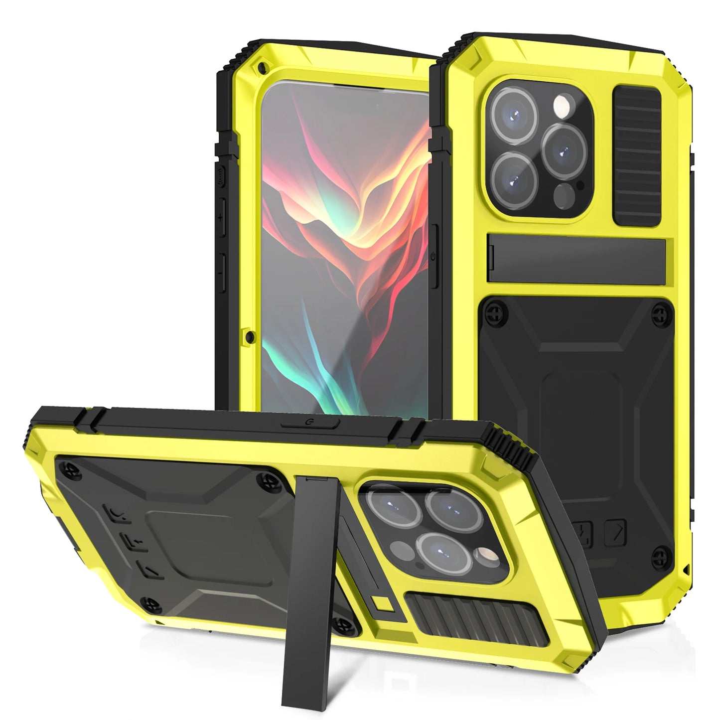 Metal Kickstand Armor Case