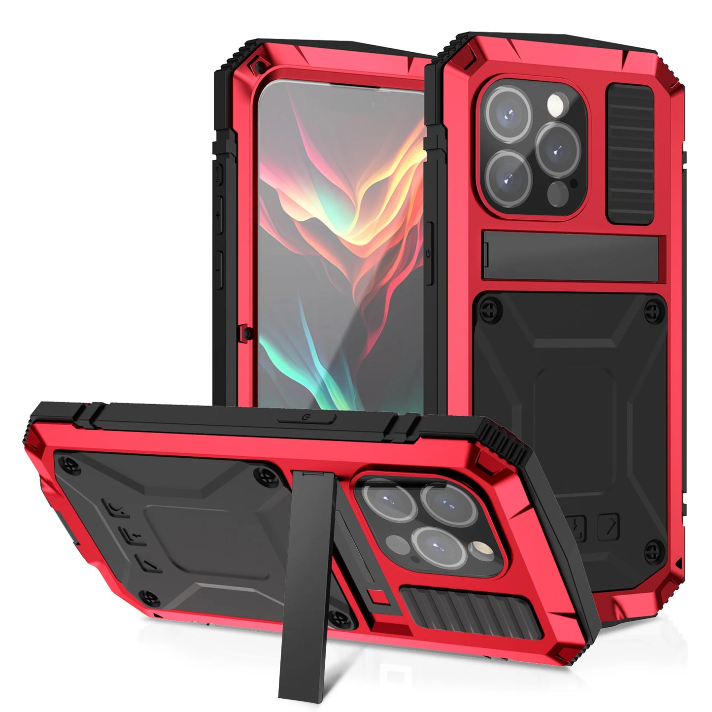 Metal Kickstand Armor Case