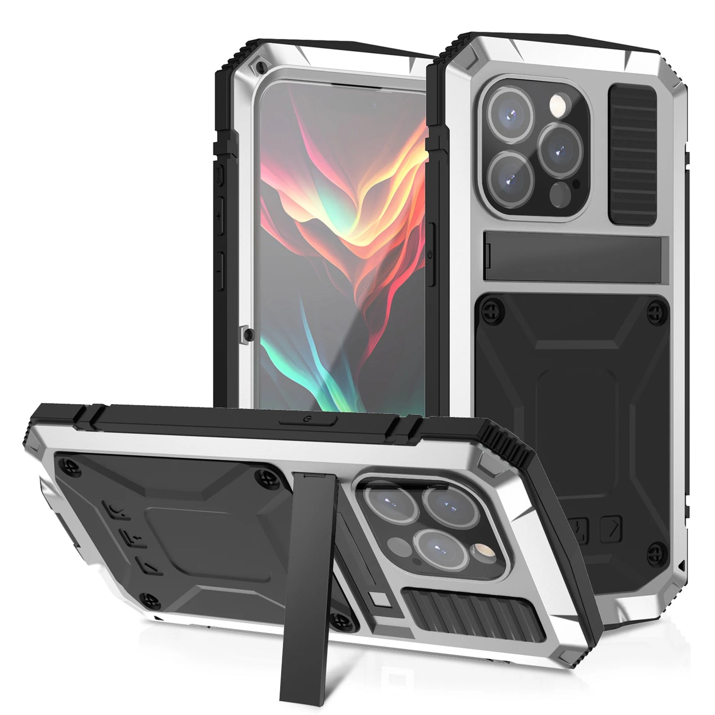 Metal Kickstand Armor Case