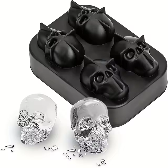 💎🌹Marvulur 5 Star Style Ice Molds - Diamonds Roses Spheres & Skulls🌹💎