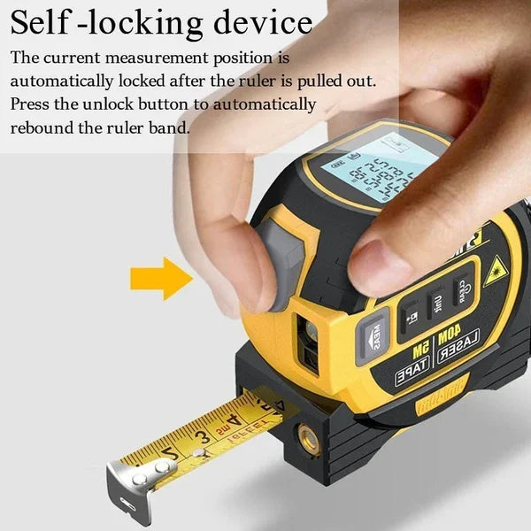 (🎃HALLOWEEN PRE SALE - 49% OFF) Laser Measure 3-In-1 Infrared Laser Tape Measure 🎃