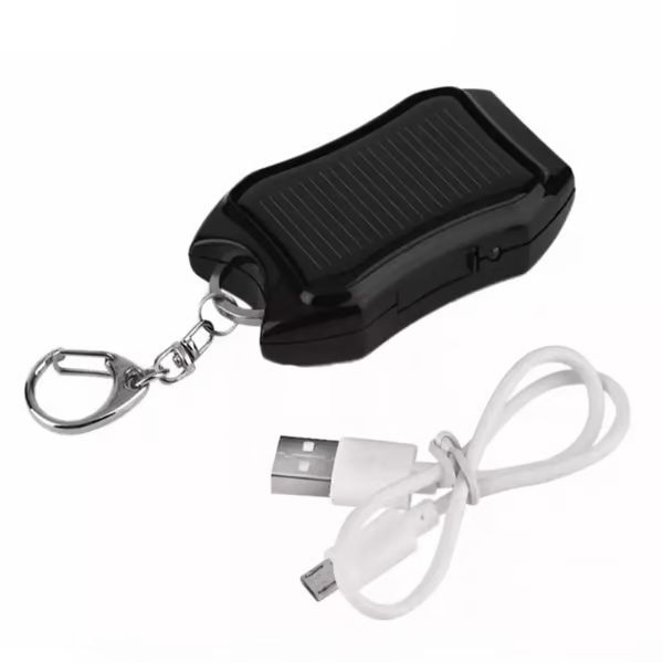 Solar Power Charger & Power Bank Keychain Flashlight - The Ultimate Stocking Stuffer