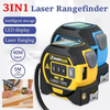 (🎉Early July 4th Sale While Supplies Last NOW-50% OFF) Powerful 3-In-1 Laser Tape Measure Laser Rangefinder Flashlight Laser Level 🎉