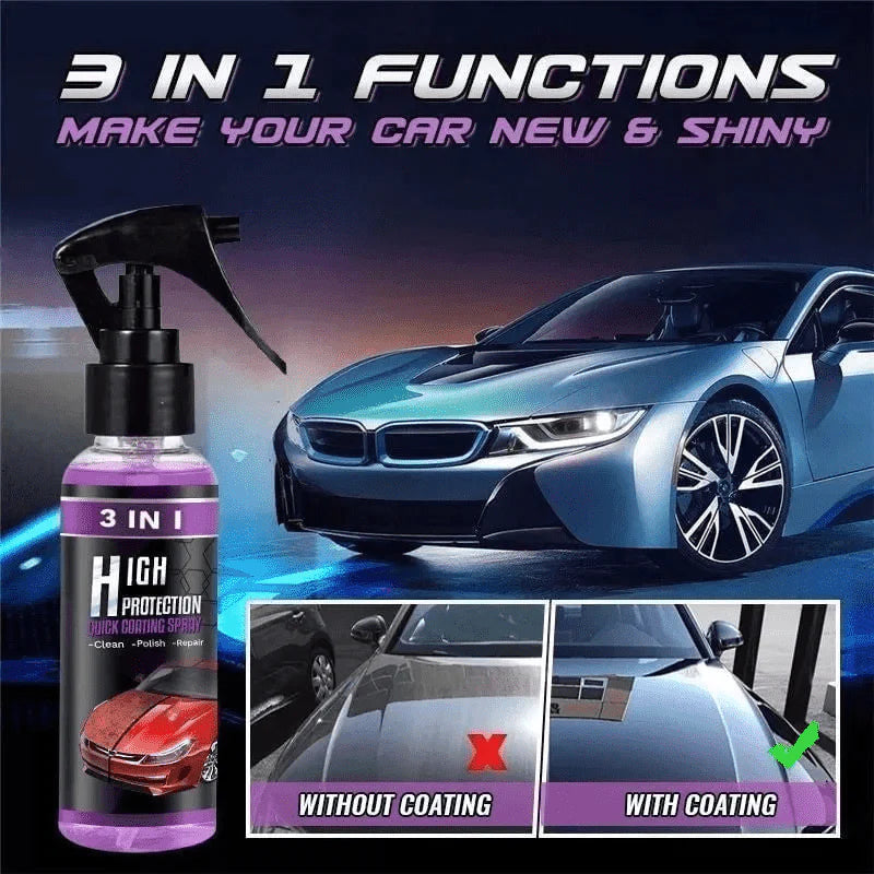 резервная копия 3 в 1 High Protection Fast Car Ceramic Coating Spray