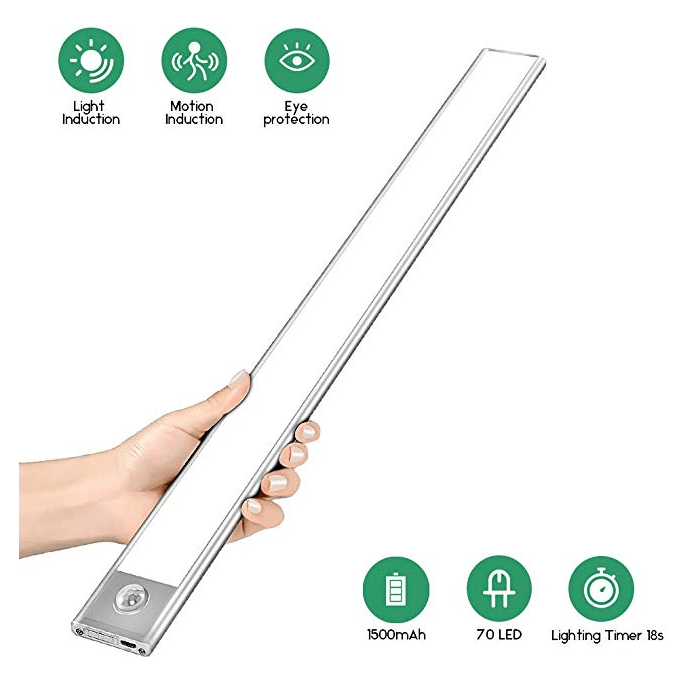 Vexetechs Bewegungssensor LED-Licht USB wiederaufladbar