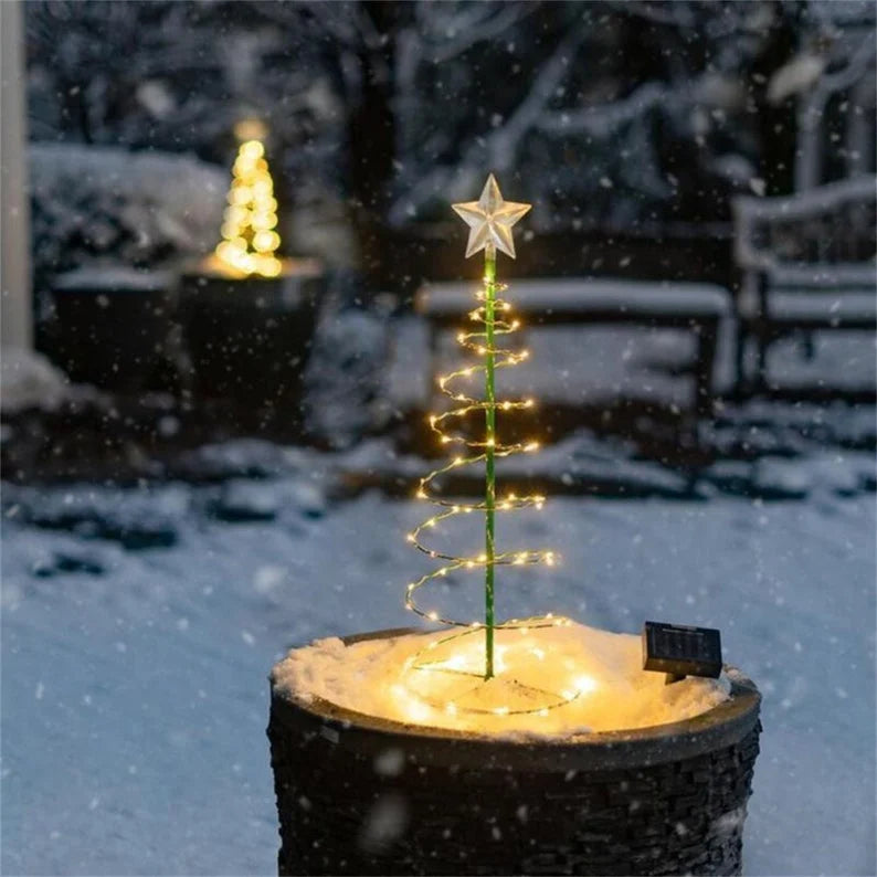 Solar Metal LED juletre dekorasjon String Lights