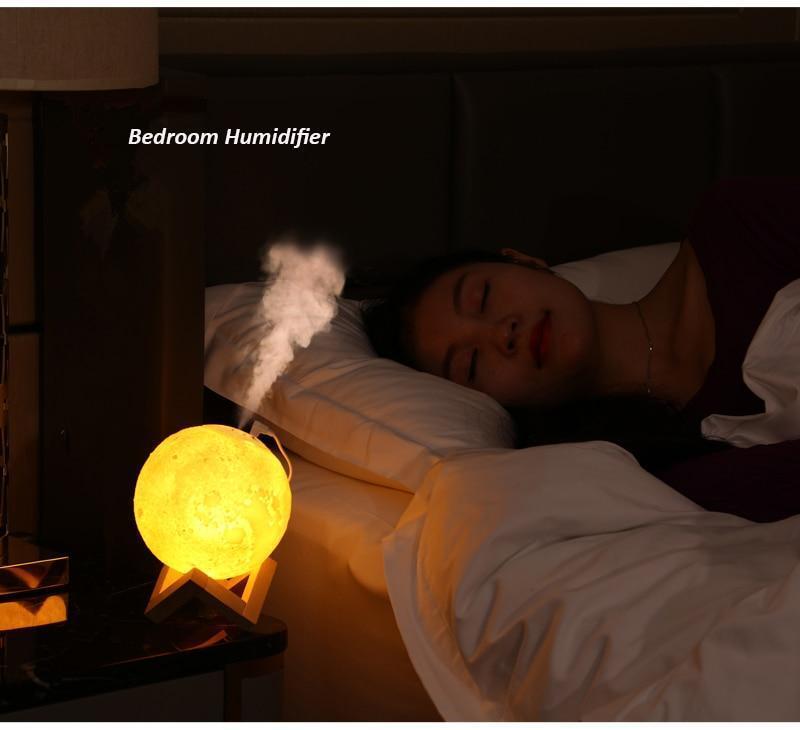 Moon Humidifier Soverom Silent Luftfukter