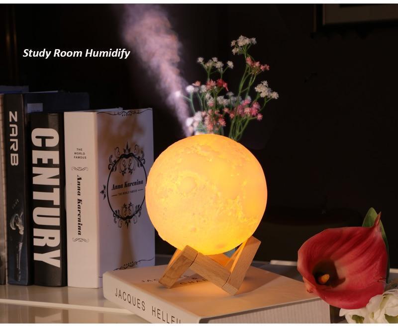 Moon Humidifier Soverom Silent Luftfukter