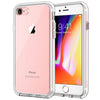Coque Evolveley pour iPhone Apple, coque anti-chocs, dos transparent anti-rayures (HD Clear)