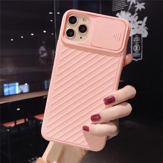 กล้องป้องกันเคสโทรศัพท์กันกระแทกสำหรับ iPhone Soft TPU ซิลิโคนฝาหลัง