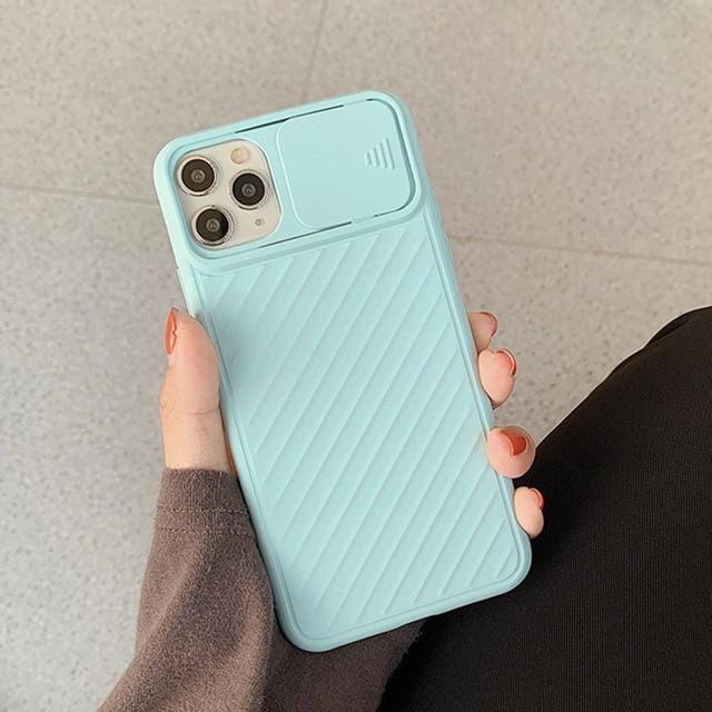 Capa de telefone à prova de choque para proteção de câmera para iPhone Capa traseira de silicone TPU macio