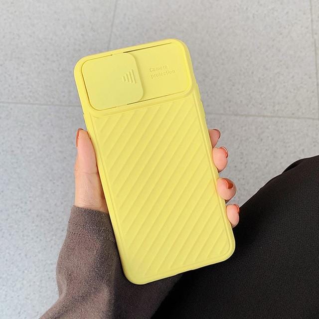 Capa de telefone à prova de choque para proteção de câmera para iPhone Capa traseira de silicone TPU macio