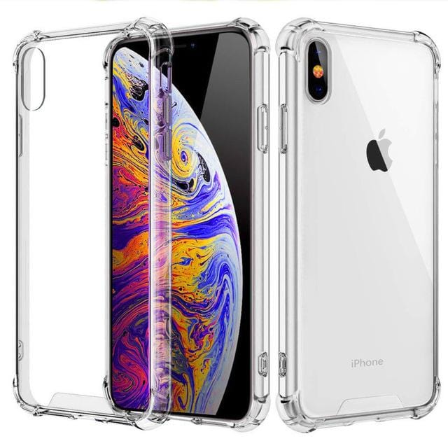 衝撃吸収バンパーカバー、傷防止クリアバック、Apple iPhone用HDクリアケース