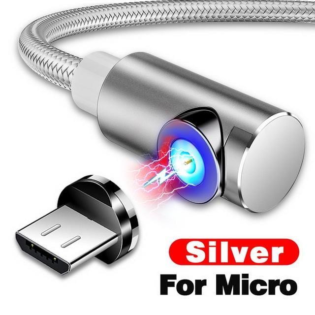 สายชาร์จแม่เหล็กสำหรับ Micro USB, USB-C และ iPhone