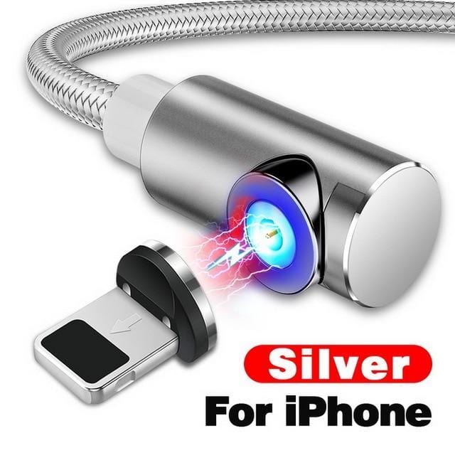 สายชาร์จแม่เหล็กสำหรับ Micro USB, USB-C และ iPhone