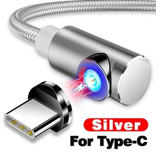 สายชาร์จแม่เหล็กสำหรับ Micro USB, USB-C และ iPhone