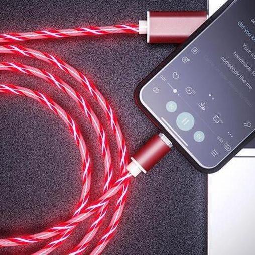 Glowing LED Magnetic 3 in 1 USB Charging Cable