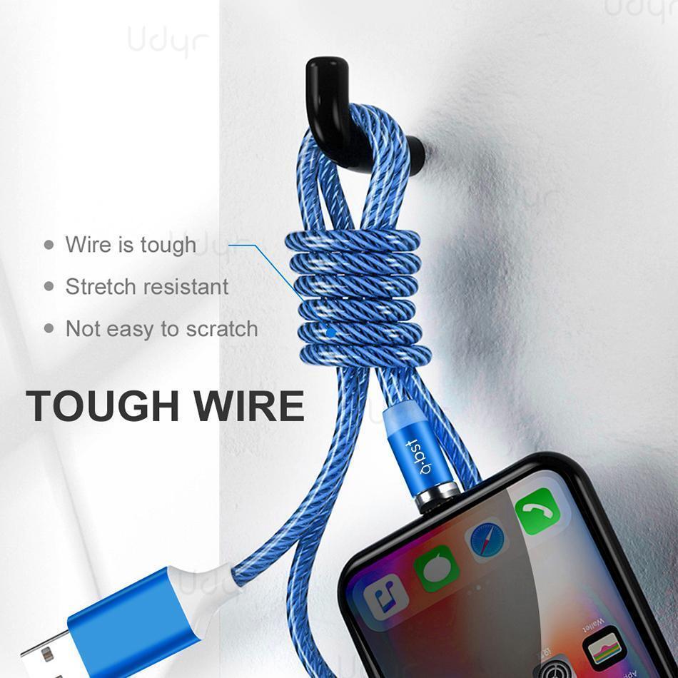 Glowing LED Magnetic 3 in 1 USB Charging Cable